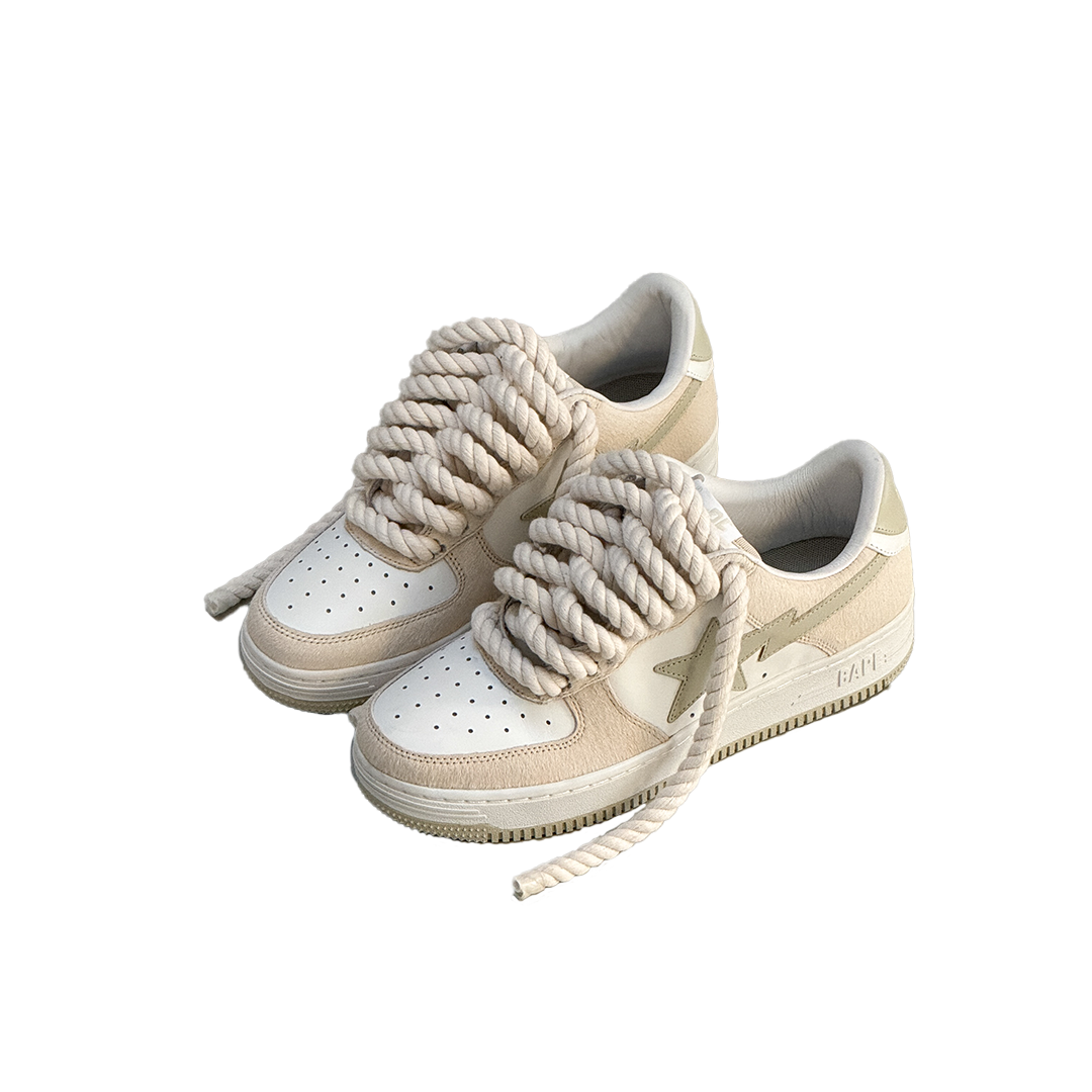 BAPE STA® w/ V2 CREAM ROPE LACES™ BAPE STA® w/ V2 CREAM ROPE LACES™